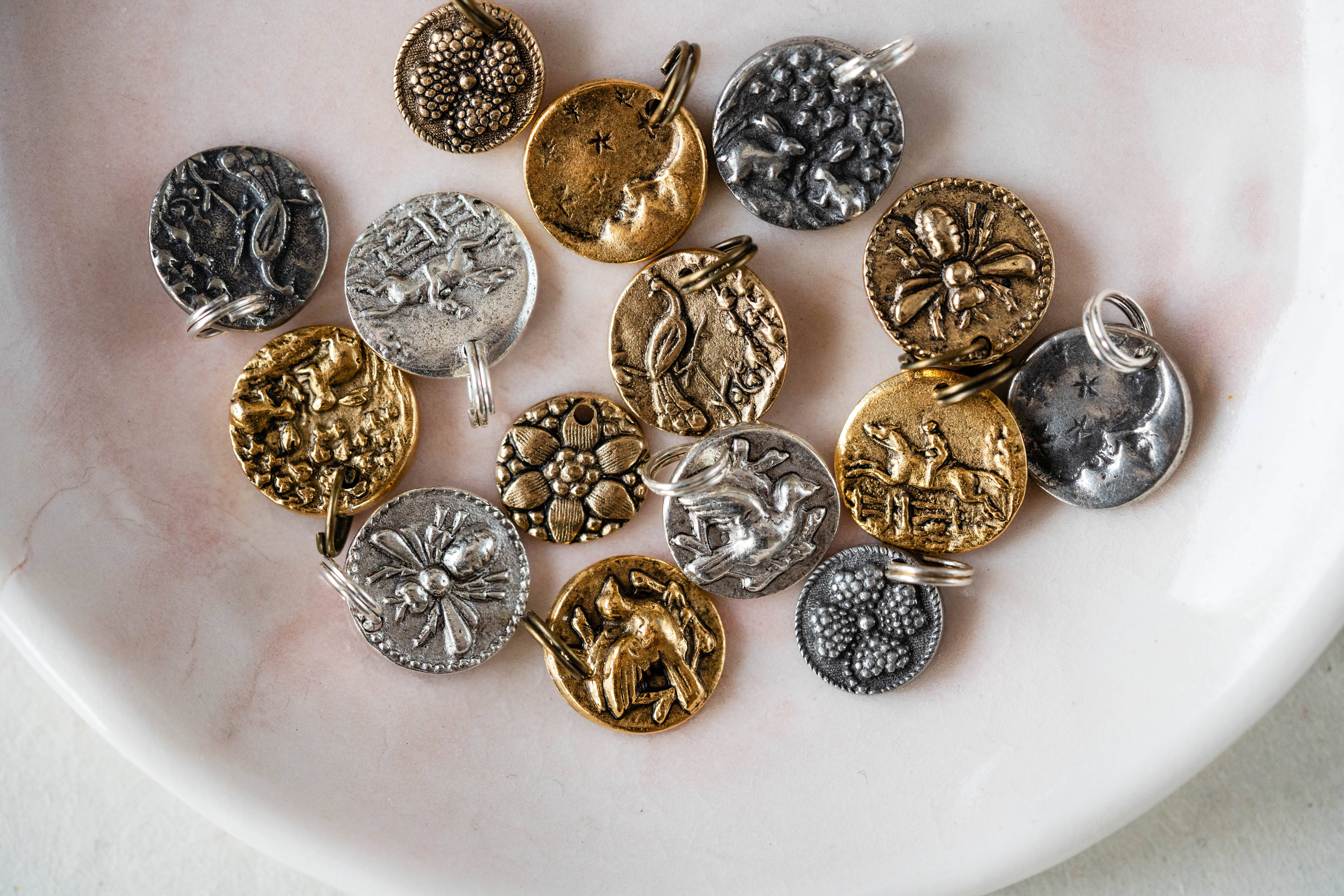 Bella Vita Jewelry - Wholesale Pendant/Charm Necklace - Bitty Button Charm Necklace | Jumping Horse Necklace4