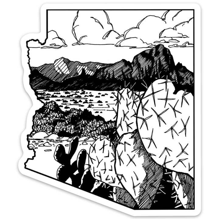 Pegatina del estado de Arizona para venta al por mayor de Corvidae drawings & designs