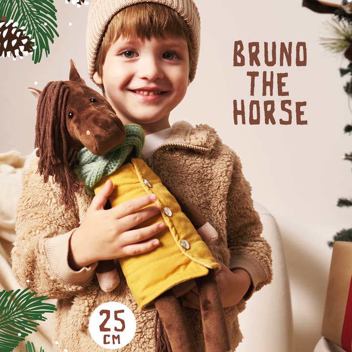 Orange Toys - Wholesale Stuffed/Plush Toy - Kids & Baby - Bruno the Horse Plush - 25cm - 0+7