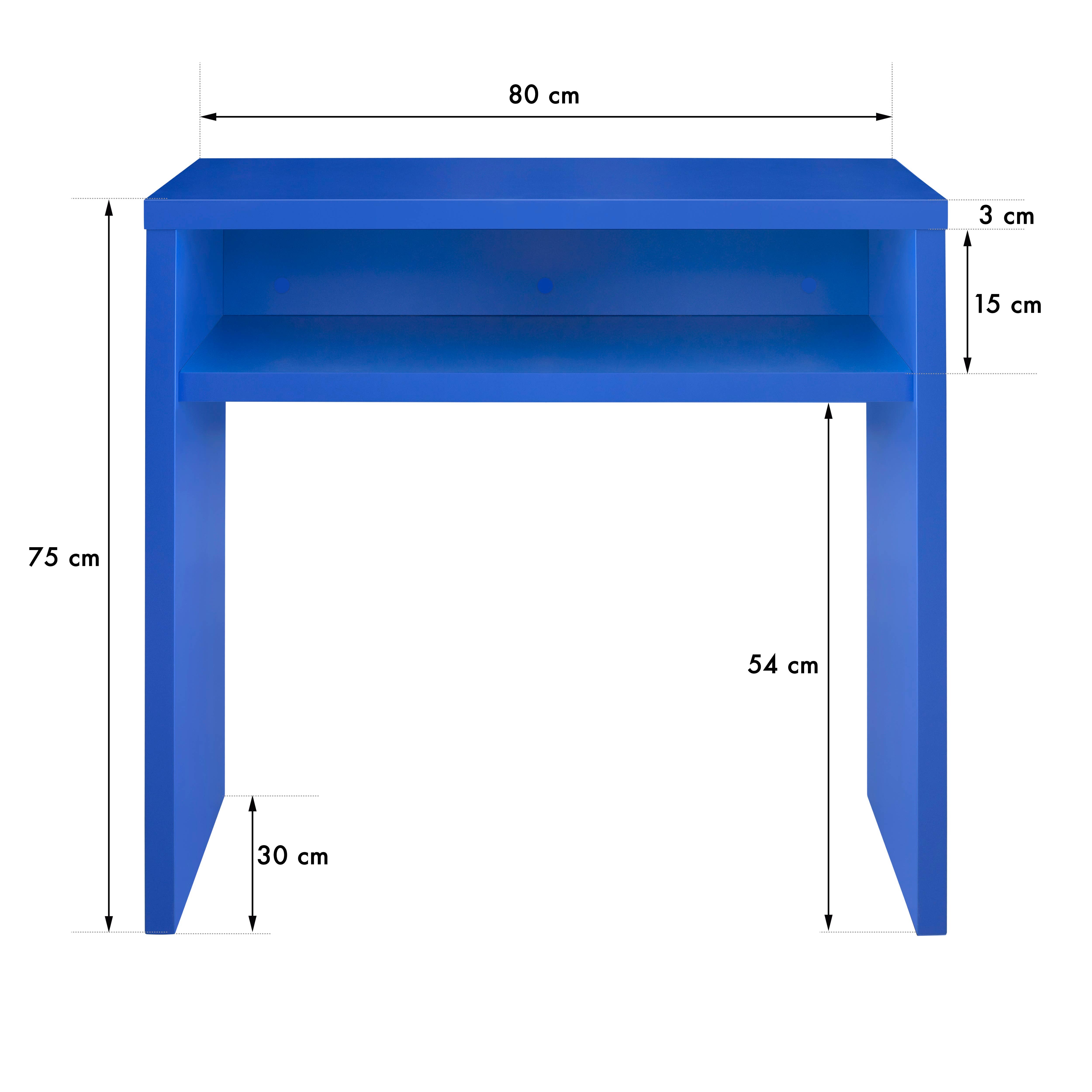 Really Nice Things - Wholesale Console Table - Prussian blue laminated board console 3cm 80x30cm3
