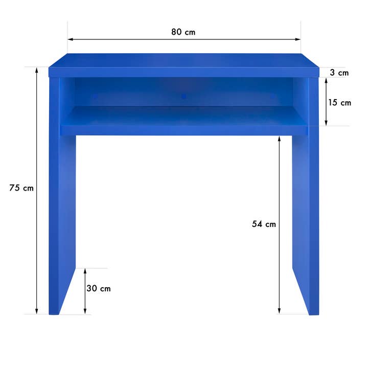 Really Nice Things - Wholesale Console Table - Prussian blue laminated board console 3cm 80x30cm3