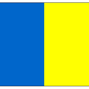 Tipperary - Rayure verticale bleu/jaune 5 pi x 3 pi pour la vente par Worldwide Flags Ltd