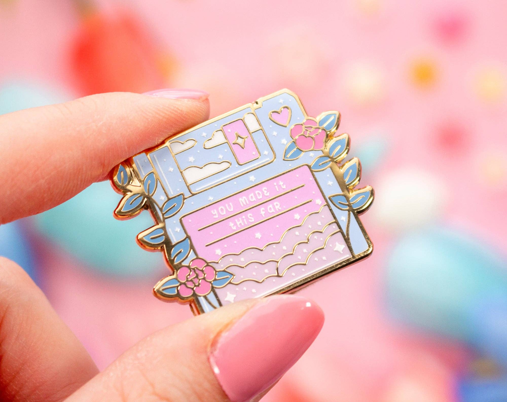 Unicorn Eclipse - Wholesale Lapel Pin/Button - Floppy Disk Enamel Pin1