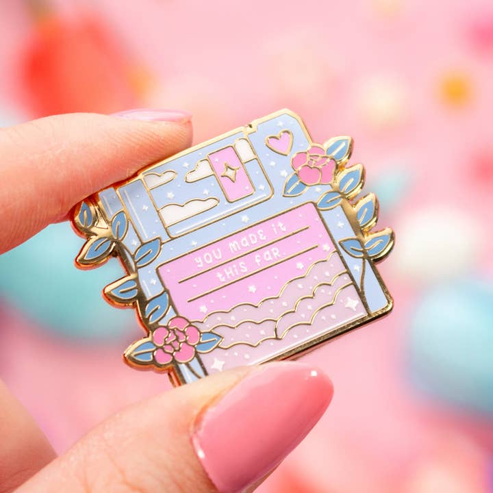 Unicorn Eclipse - Wholesale Lapel Pin/Button - Floppy Disk Enamel Pin1