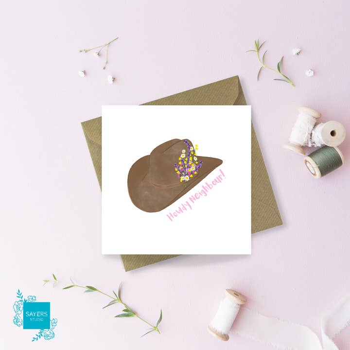 Sayers Studio - Wholesale Everyday Greeting Card - Howdy Neighbour Greetings Card
