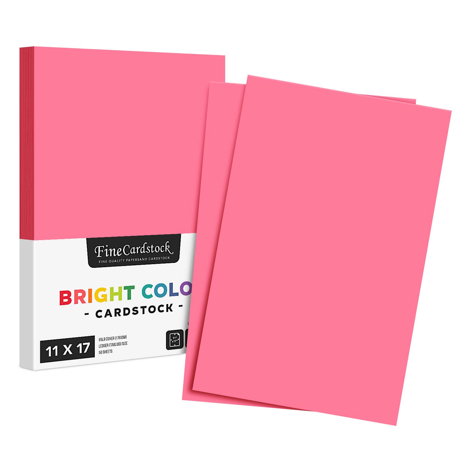 Fine Cardstock – wholesale Hantverkstillbehör – Ljus färg Cardstock papper - 65 lb täcka (176 GSM) - 50 Antal71