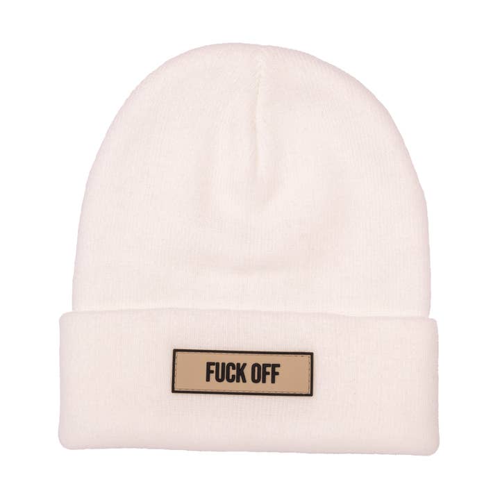 Vit mössa "fuck off" för wholesale av Fisura