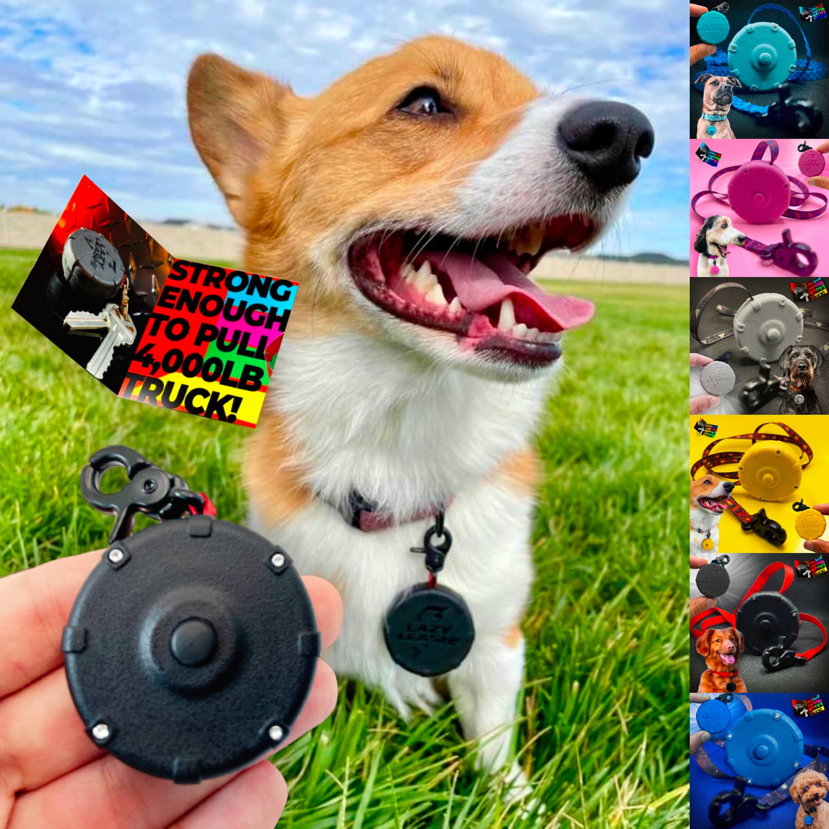 Lazy Leash! - Wholesale Pet Leash - Dog - LAZY LEASH!⚡️ Mini Wearable Clip-On Power Leash! 18pc4