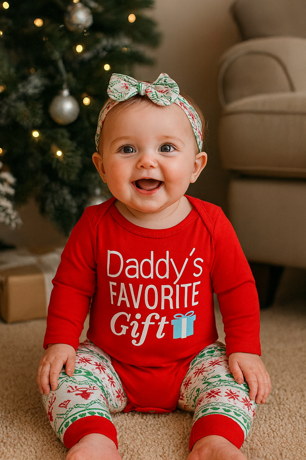 Fennco Styles - Wholesale Clothing Set - Baby - Daddy's Favorite Gift 4pcs Baby Outfit 5