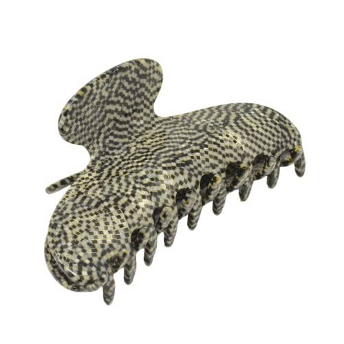 Parcelona - Wholesale Hair Clip - Women's - French Amie Thin Oval Large 4 1/4” Handmade Celluloid Jaw Hair Claw for Women6