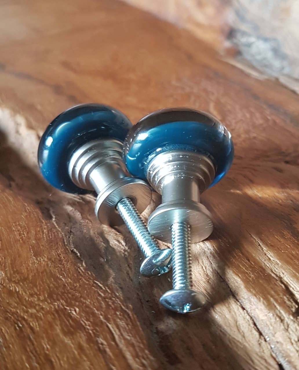 AB Glass Designs – wholesale Knopp/Handtag – Blåst glas blomma knoppar - uppsättning av två1