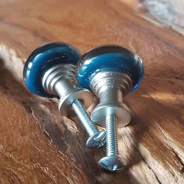 AB Glass Designs – wholesale Knopp/Handtag – Blåst glas blomma knoppar - uppsättning av två1