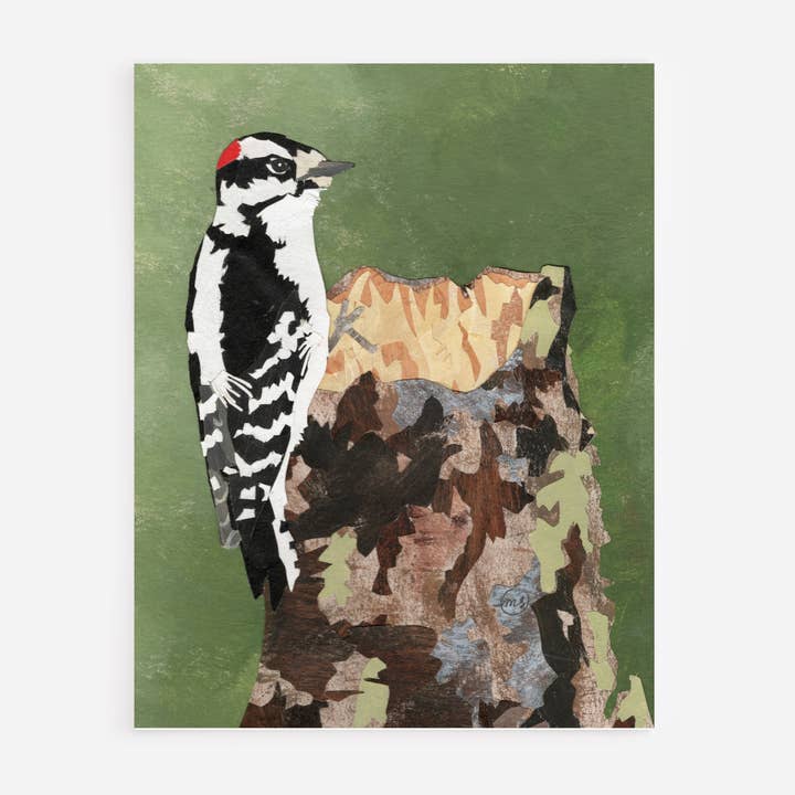 Kort med Lille Flagspætte for engroshandel hos Mandy Warhol Fine Art