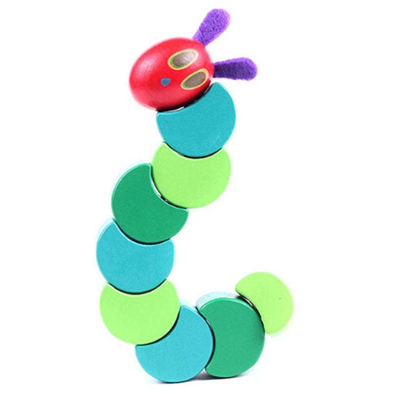 KiddieKickz – wholesale Blocks – Kids & baby – Wooden Children's Flexible Building Blocks Caterpillar Kids7