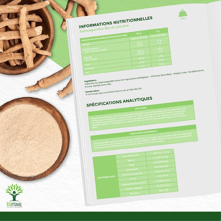Bioptimal - Wholesale Protein/Superfood Powder - Organic Ashwagandha Powder - Bioptimal5