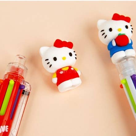 K-Wonderland - Wholesale Pen - Sanrio Characters 6 Color Ball Point Pencil- 0.7mm 5