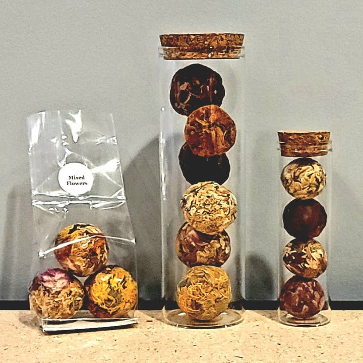 The Grateful Tea Co - Wholesale Health/Detox Tea - MINI Herbal Tea Balls, 3-Pack or Assortment