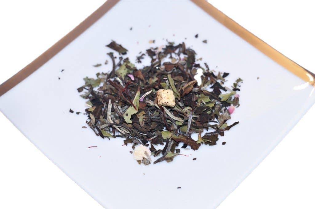 Le Safran - Wholesale Health/Detox Tea - Organic white tea mango peach-saffron, 30g1