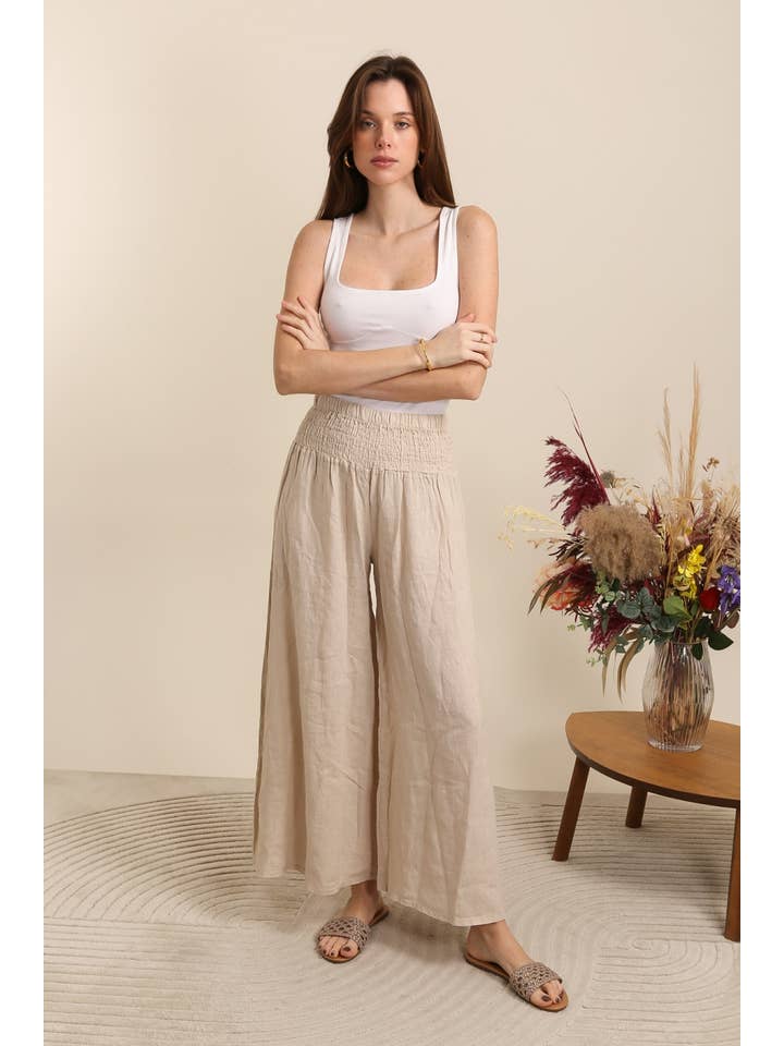 LÉA & LUC - Wholesale Pants - Women's - 100% Linen Trousers REF. 2771
