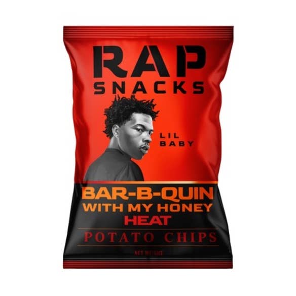 Rap Snacks - Vente Chips - Lil Baby Bar-B-Quin avec mes chips de pommes de terre Honey Heat (2,5 oz)0