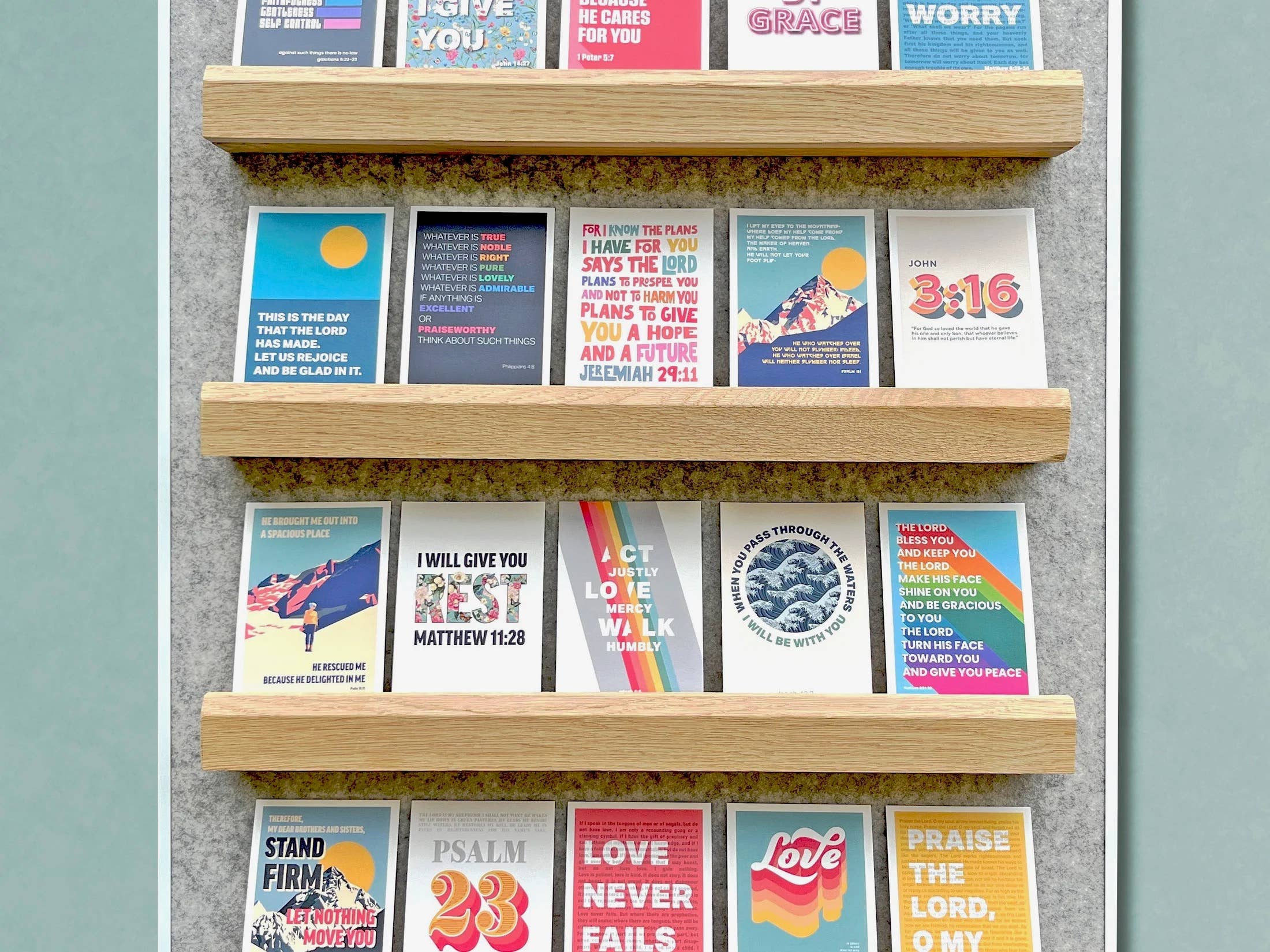 The Christian Poster Company – Engroshandel Postkort – 80 kristne postkort. Blandede designs. Engros pakke4