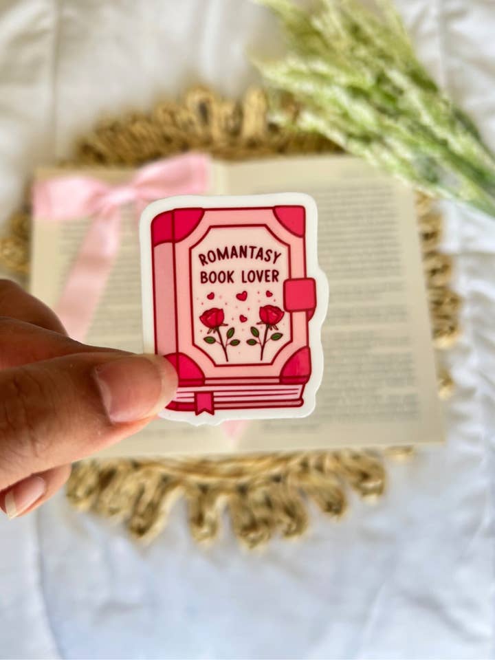 Romantasy Book Lover Sticker for wholesale by AK Stationery Boutique