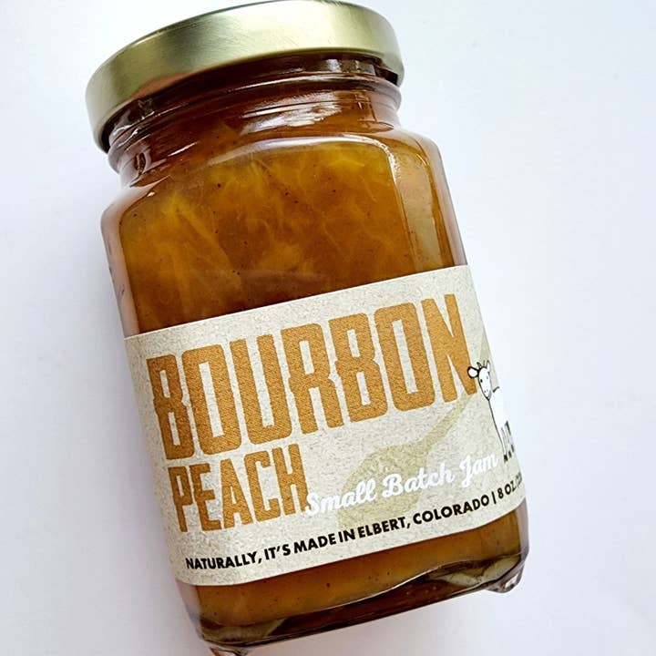 Jam Bourbon Peach for wholesale by Naked Goat Farm Ltd.