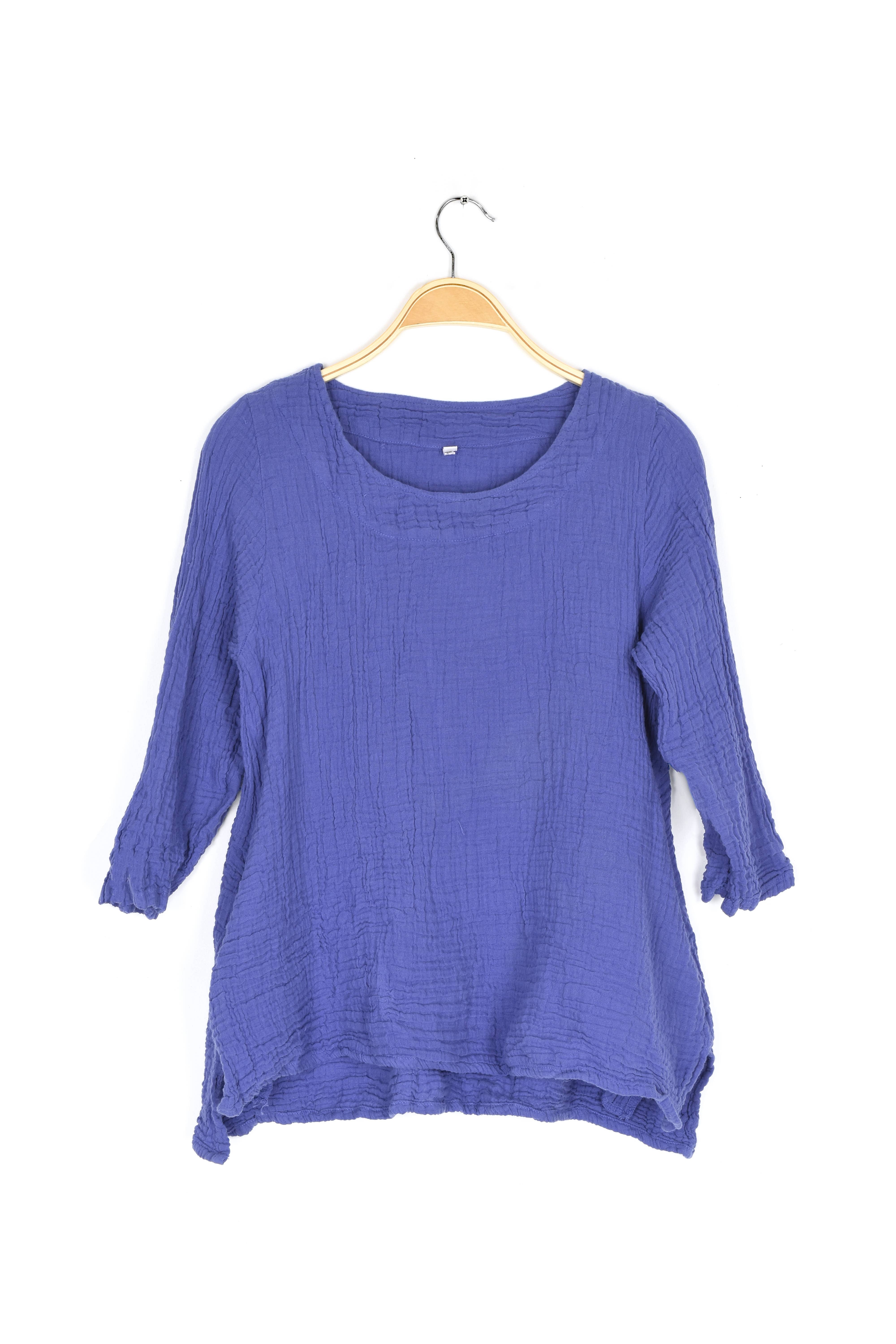 Nusantara Inc. - Wholesale Blouse - Women's - Thai Cotton Long Sleeve Tunic-03477 (S/M, L/X, XXL)6