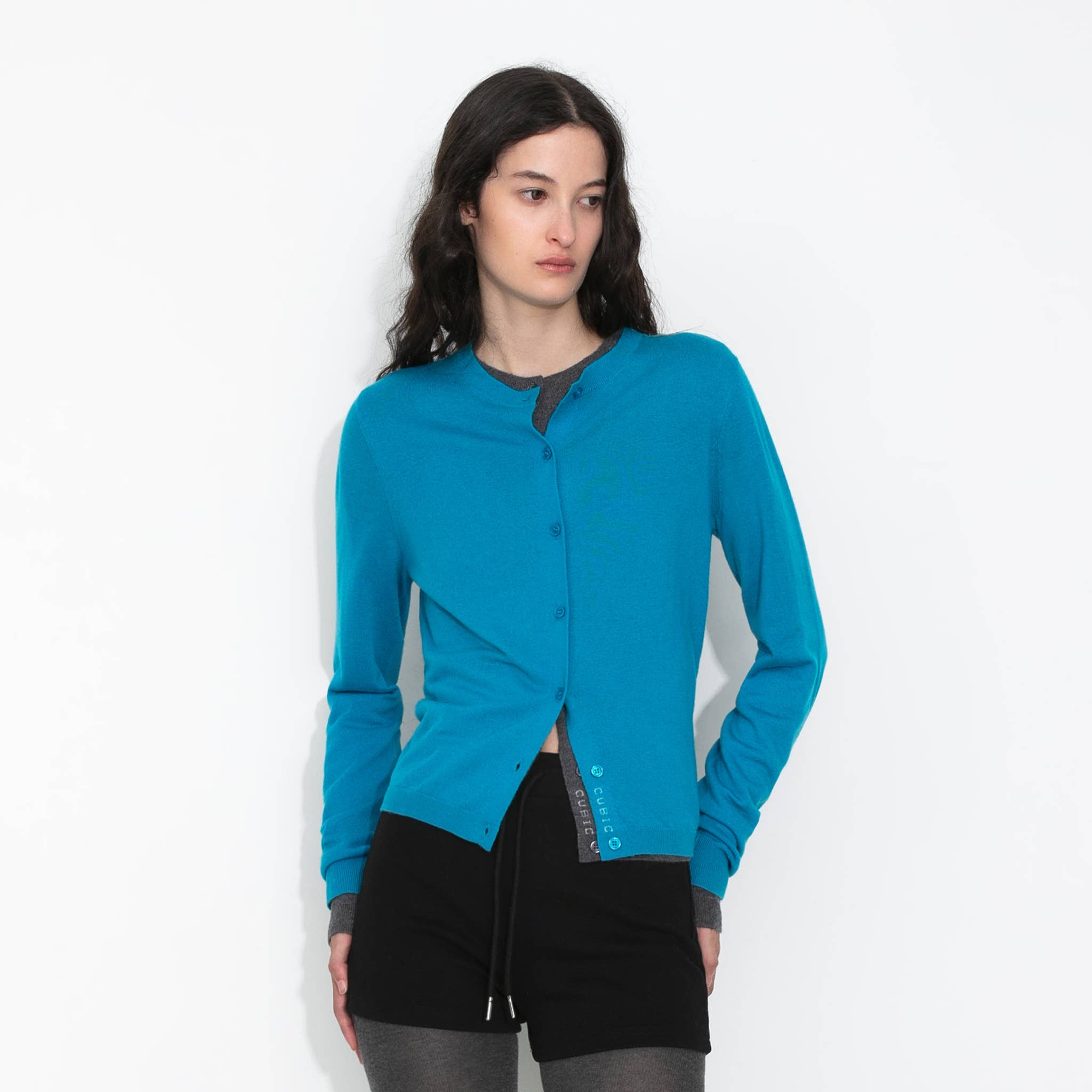 CUBIC – wholesale Cardigan – Women’s – 100% Wool Knit Cardigan with Crew Neck9