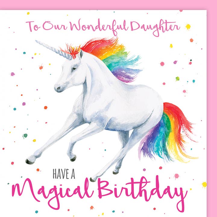 Unicorn verjaardagskaart voor wholesale door The Arty Penguin