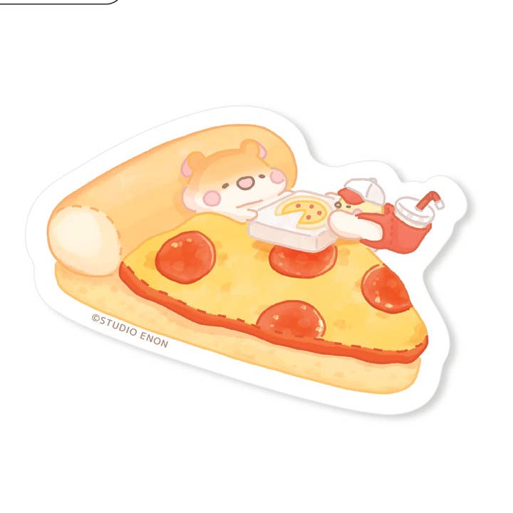 Pizza Delivery Sticker for wholesale by Studio Enon