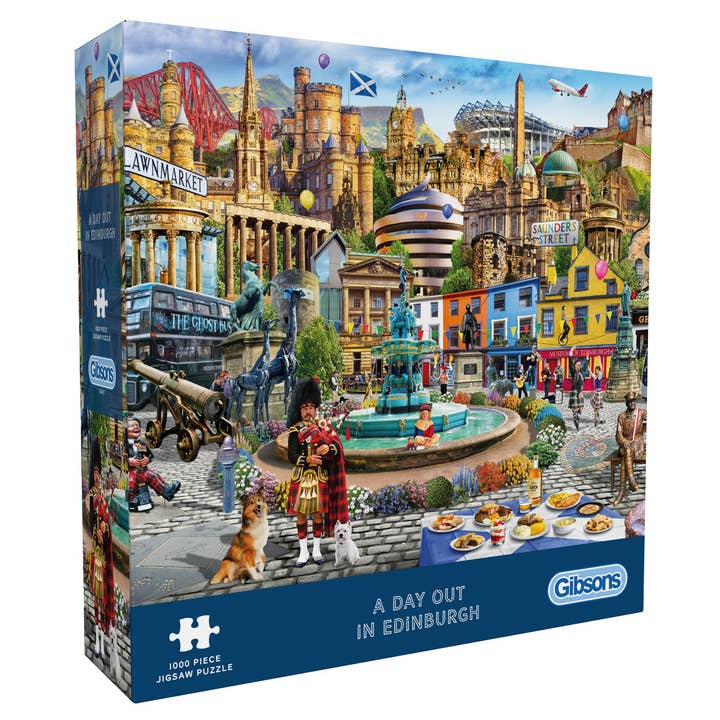 A Day Out in Edinburgh 1000 Piece Jigsaw Puzzle for wholesale by Gibsons Games Ltd