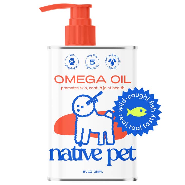 Native Pet - Wholesale Pet Supplement - Cat/Dog - Omega-3 Fish Oil, Skin & Coat Health Supplement for Dogs