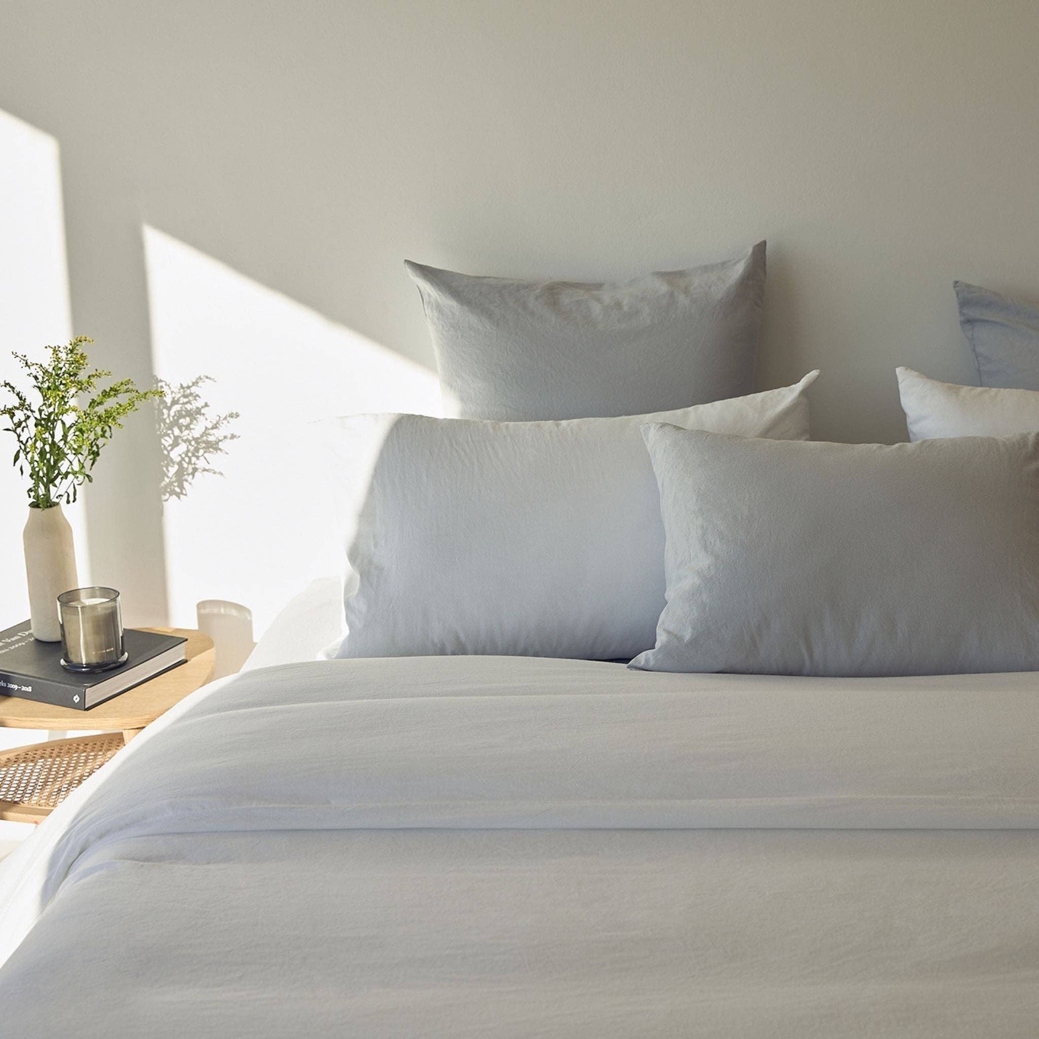 Torres Novas - Vendita all'ingrosso Copripiumini - Prata Cinza Tavira Completo Letto in Cotone Lavato6