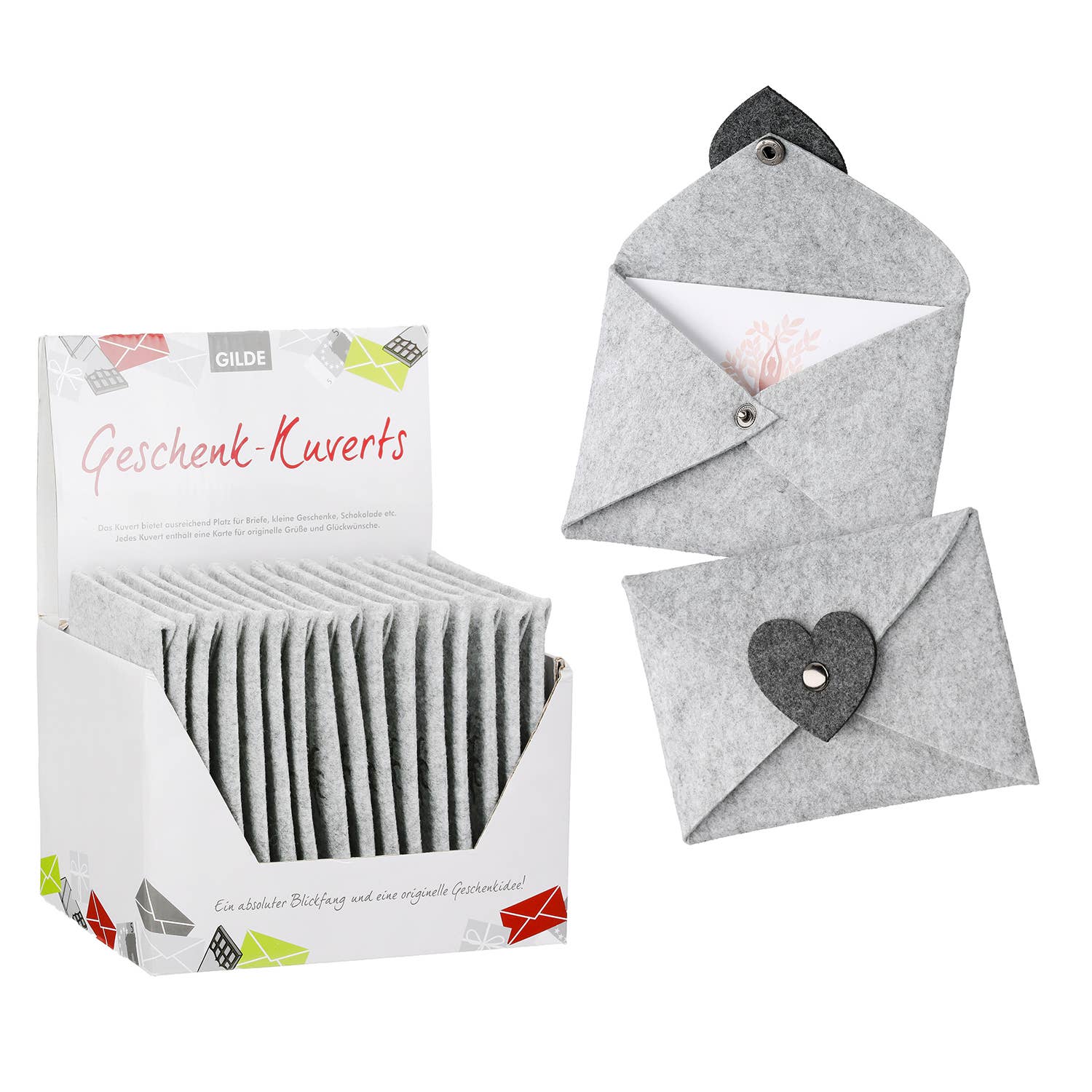 gris Enveloppe cadeau Namaste rectangulaire, lot de 2, h.11 cm en vente sur Faire0