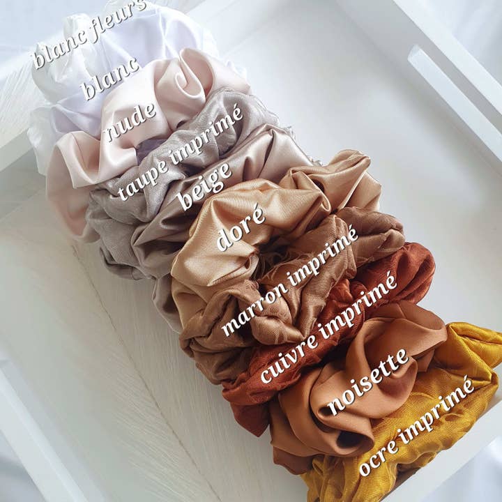 MlleChouChou - Wholesale Scrunchie - Women's - Golden Satin Scrunchie1
