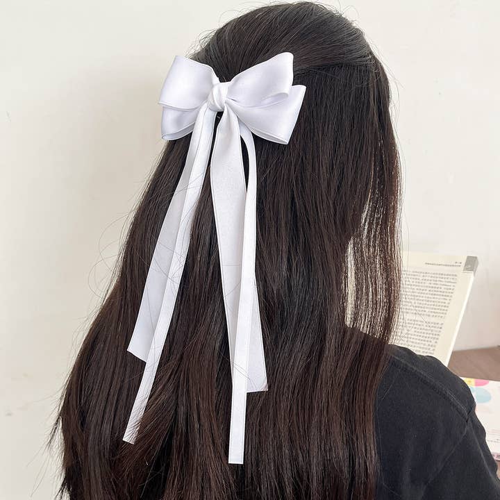 MKS America - Wholesale Hair Clip - Women's - Saylor layered ribbon bow hair clips 16 colors18