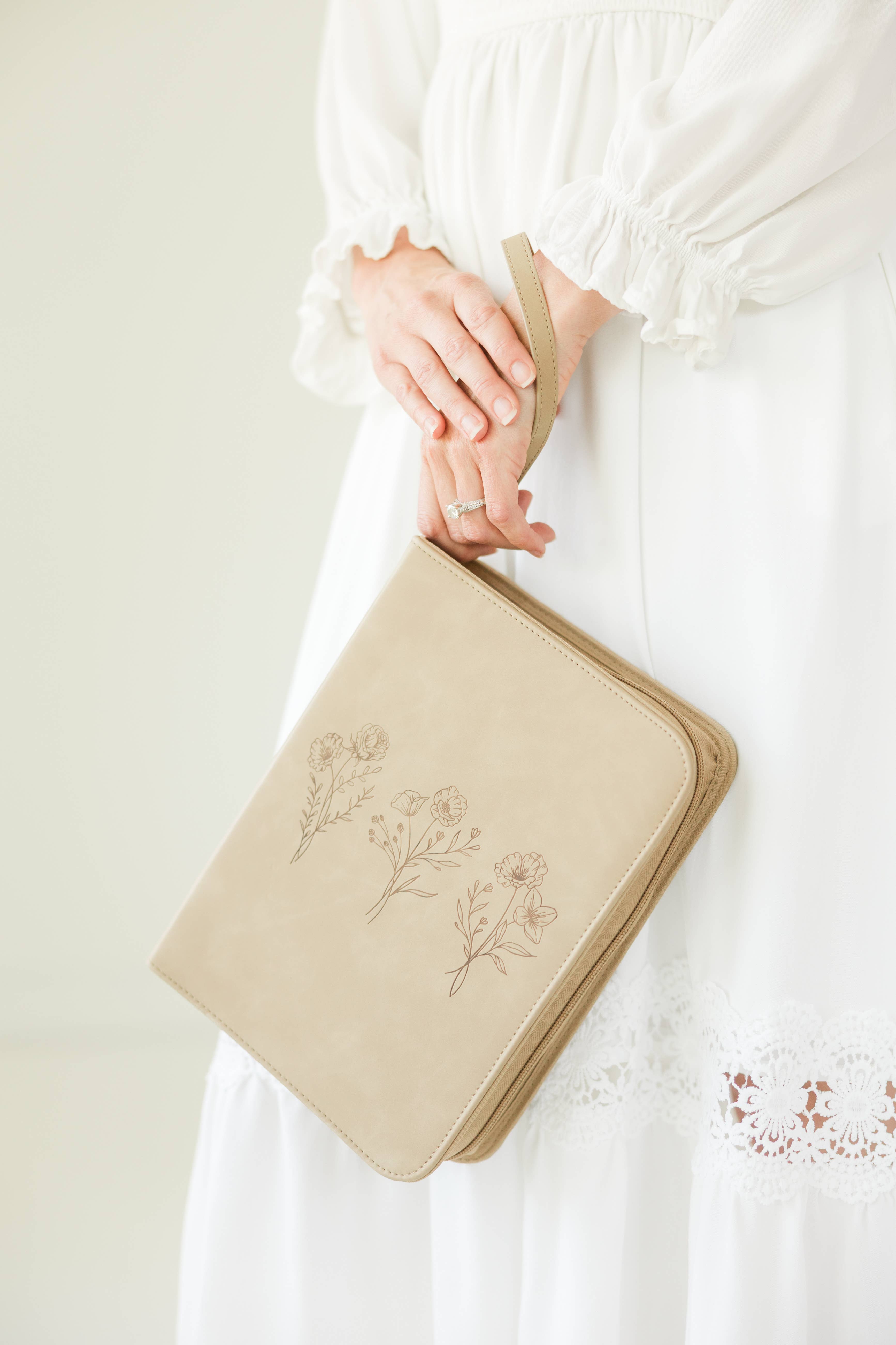 Ever, AJ - Wholesale Bible Cover - Bible Cover, Vegan Leather Bible Case, Trio Floral17