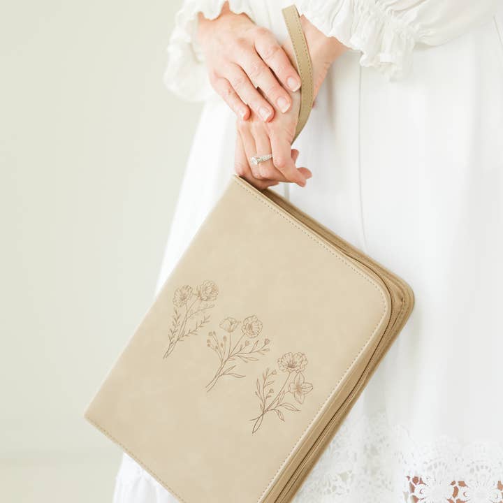 Ever, AJ - Wholesale Bible Cover - Bible Cover, Vegan Leather Bible Case, Trio Floral17