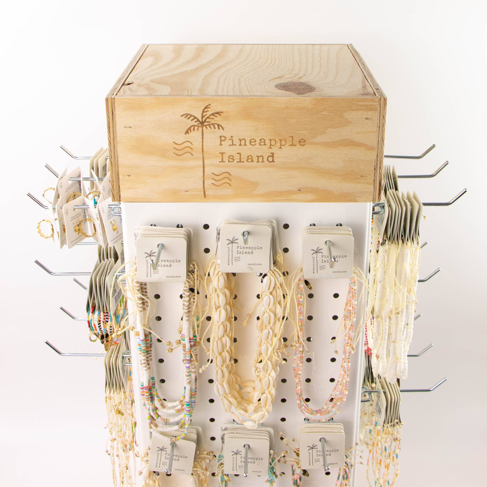 Pineapple Island - Vente Supports et présentoirs à bijoux - Présentoir tournant de comptoir mini 4 faces4