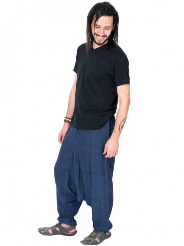 Blue Harem Pants for wholesale by Kimago Look