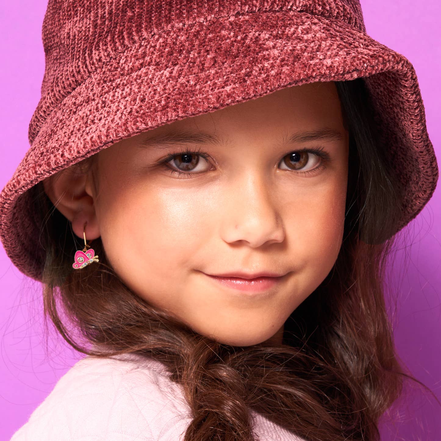 Girl Nation - Wholesale Hangende/ronde oorbellen - Kristallen Vlinder | Leverback Oorbel Hangers0