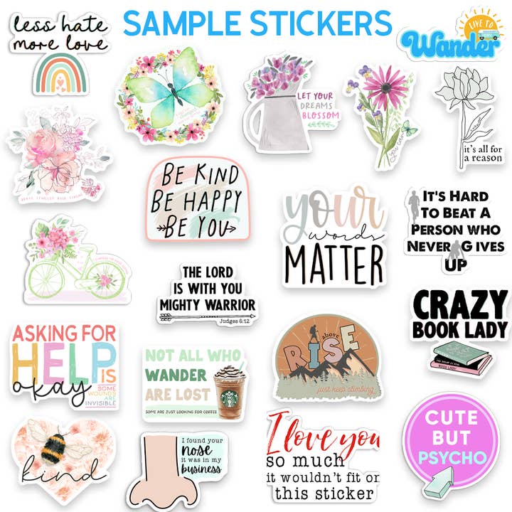 Scenic Route Design Co. - Wholesale Sticker - Grab Bag Sticker Assortment (40 stickers)2