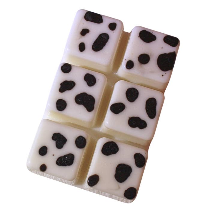 White Label Cow Print Extra Large Soy Wax Melt | 5.3 oz for wholesale by Sweet Star Candles