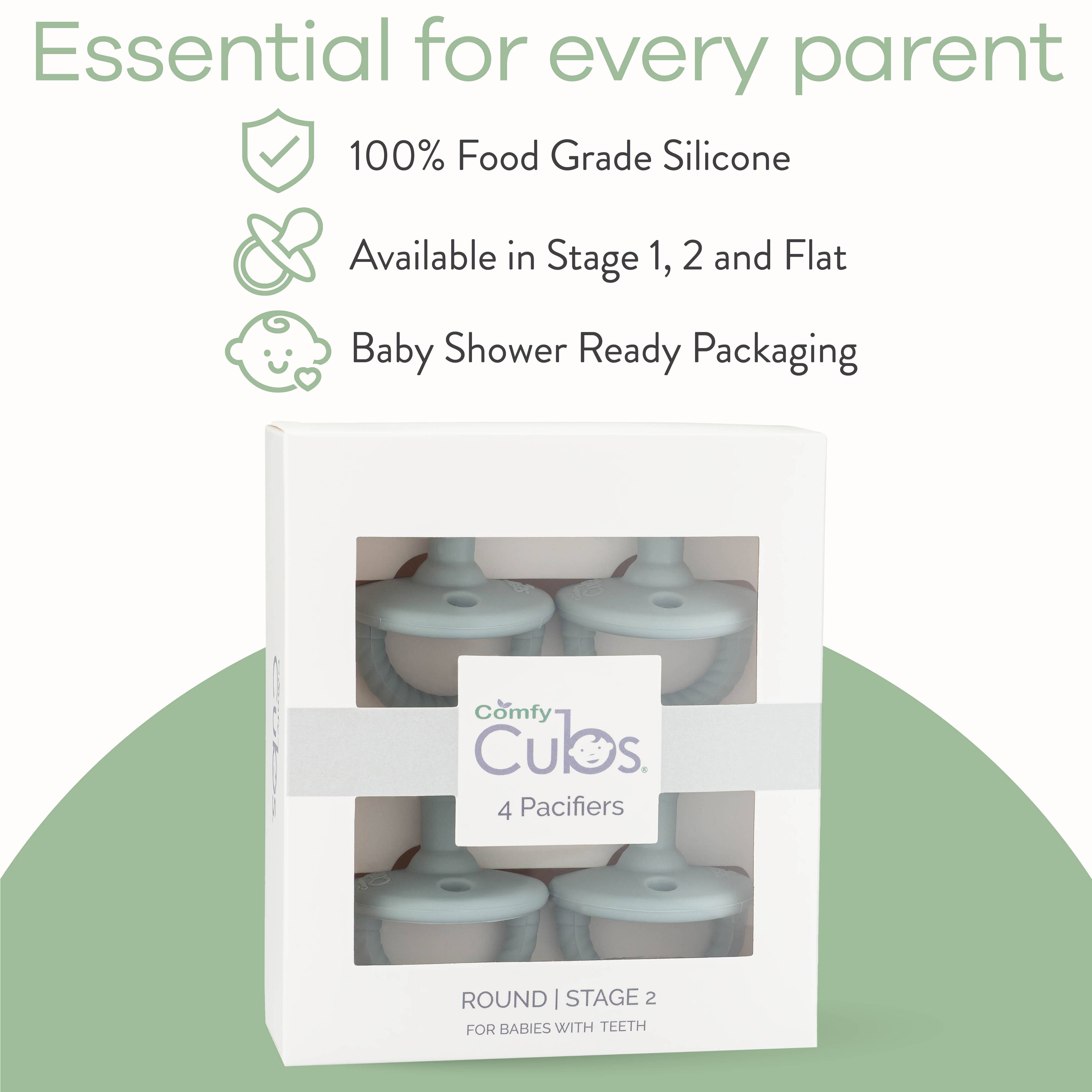 Comfy Cubs - Wholesale Pacifier - Baby - Baby Pacifier 4 Pack, 100% Food Garde Silicone by Comfy Cubs15