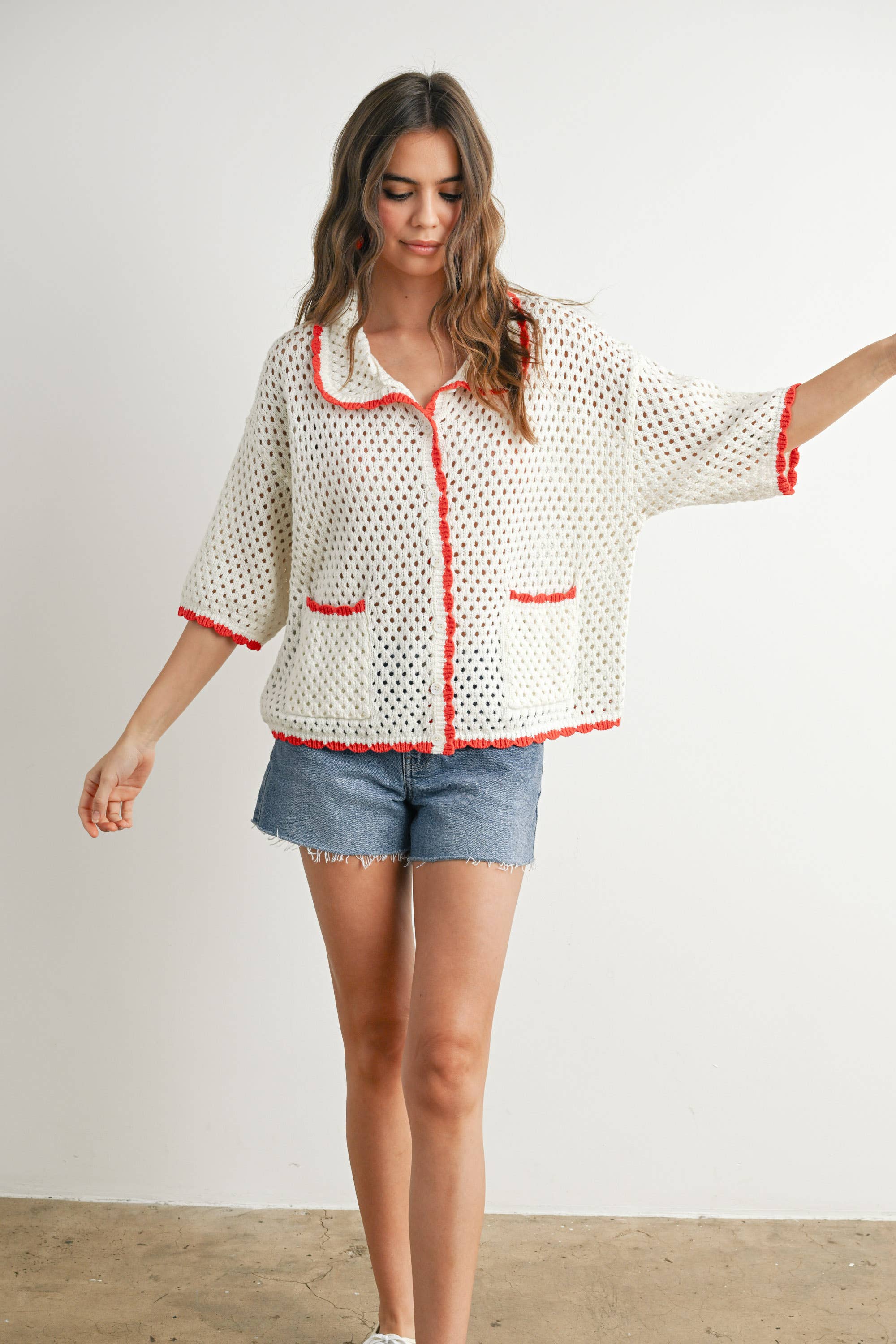 BUTTERMELON - Vendita all'ingrosso Maglione tricot - Donna - Maglione all'uncinetto Urban Vibe - BMW76541