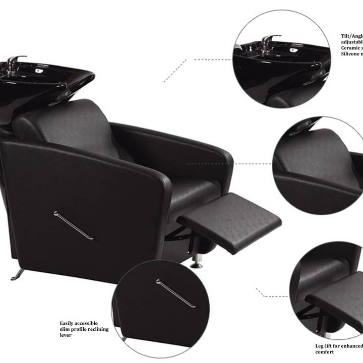 Salon Equipment Pros - Wholesale Chair - Comfort Plus Salon Backwash Shampoo Unit with Faucet Kit