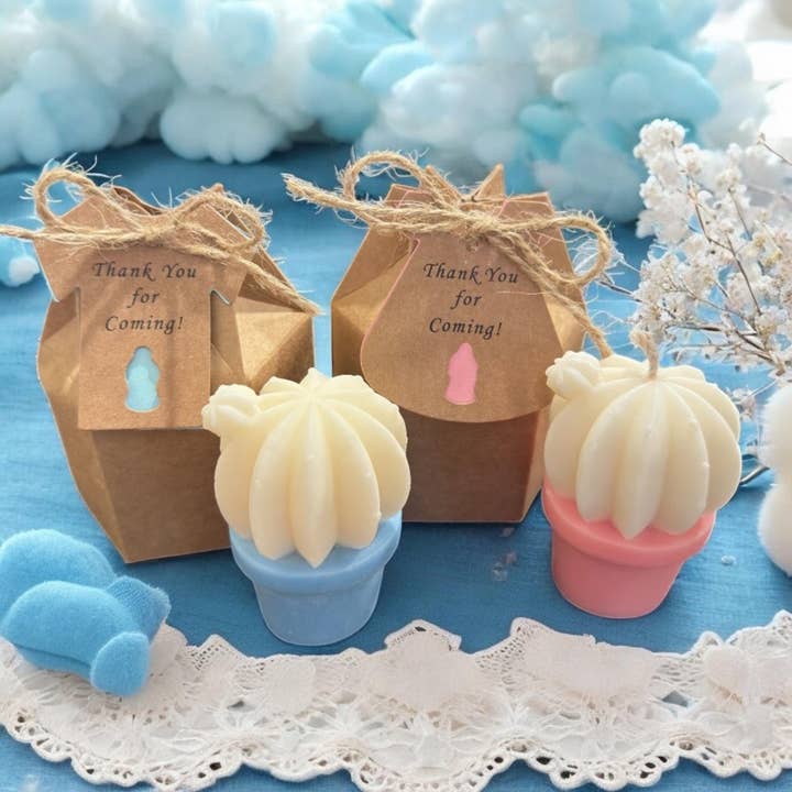 Karly’s Candles - Wholesale Party gift - Mini Cactus Soy Candle Baby Shower Favors