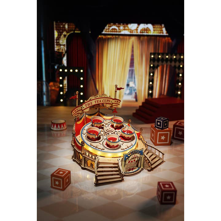 Hands Craft - Vente Puzzle – enfant - Puzzle électromécanique en bois : Tilt-A-Whirl2