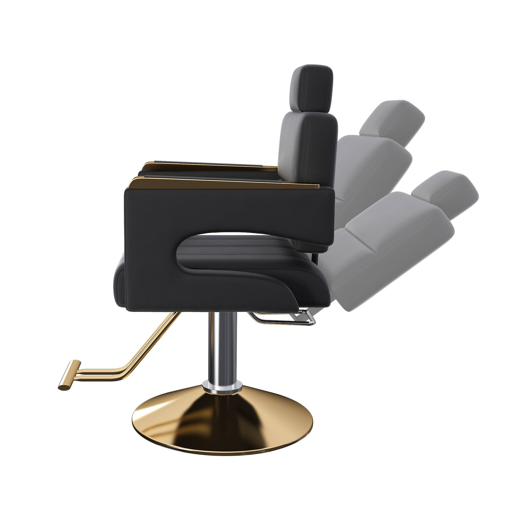 39F Inc. - Wholesale Chair - Black & Gold Professional Hydraulic Barber Salon Chair 21